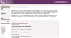 Desktop Screenshot of cyonresearch.com